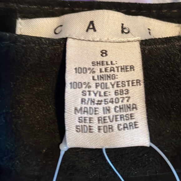 NEW CAbi Black Suede Skirt - Picture 5 of 6